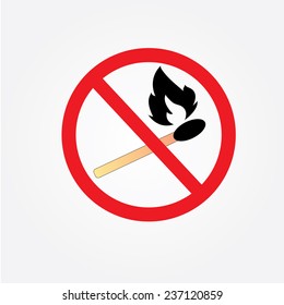 no bonfire sign vector,Fire sign,do not fire area