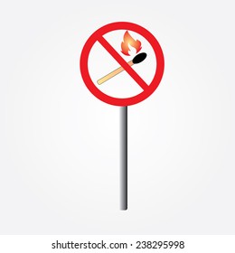 no bonfire sign vector,Fire sign,do not fire area