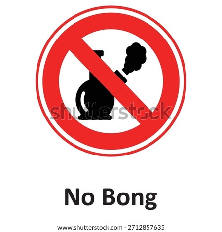 No Bong Vector icon which can easily modify or edit

