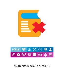 No book icon