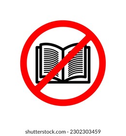 No book sign icon design illustratio on white background..eps