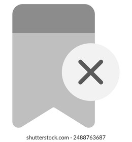 No Bookmarks icon for web, app, infographic, etc
