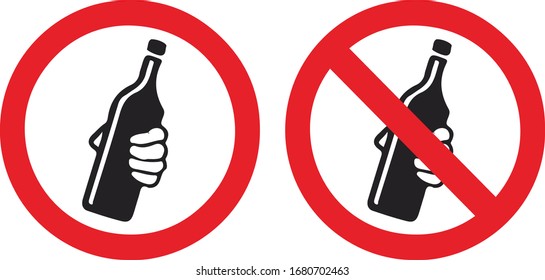 no bottle allowed bottle free area 