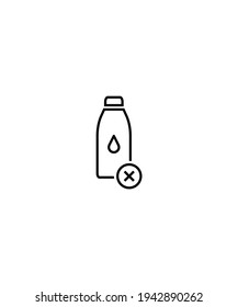 no bottle icon,vector best line icon.