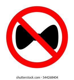 No Bow Tie icon. 