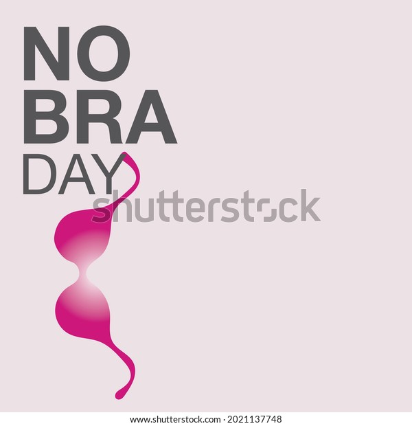 No Bra Poster International Woman Day Stock Vector Royalty Free 2021137748 3277