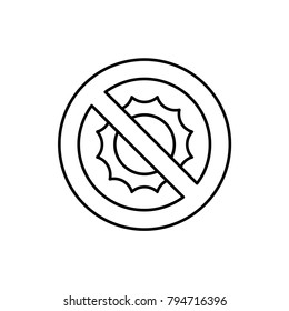 no brightness icon illustration isolated vector sign symbol