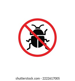 No bug symbol. No insect symbol vector