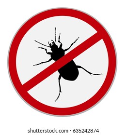 no bugs icons, vector illustration