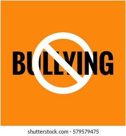 No Bullying (Flat Style Vector Illustration Concept Design)