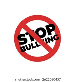 No bullying icon for your design visual