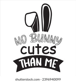 no bunny cutes than me logo inspirational positive quotes, motivational, typography, lettering design