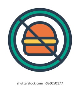 No Burger icon