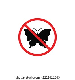No butterfly symbol. No insect symbol vector