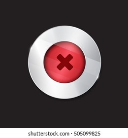 no button. cross 