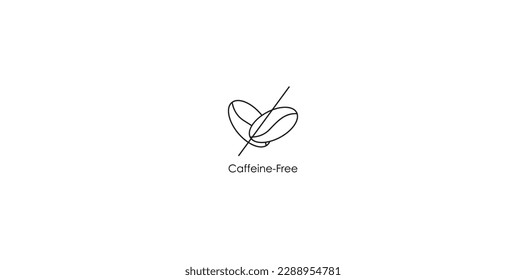 No caffeine added icon vector illustration 