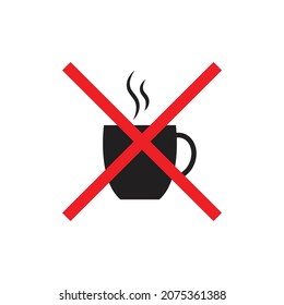 No caffeine icon design vector illustration