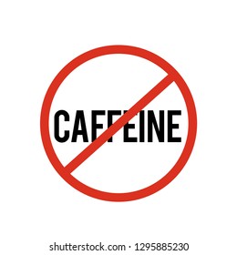 no caffeine icon vector. Linear style sign for mobile concept and web design. no caffeine symbol illustration. Pixel vector graphics - Vector.