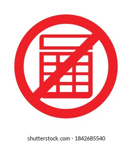 no calculator simple on white background
