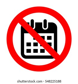 No Calendar icon. 