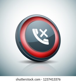 No Call Phone button illustration