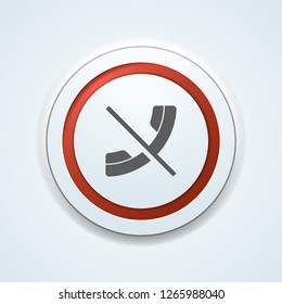 No Call Phone button illustration