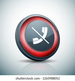 No Call Phone button illustration