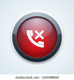 No Call Phone button illustration