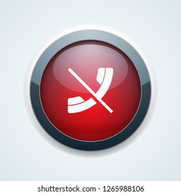 No Call Phone button illustration