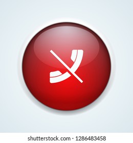 No Call Phone button illustration