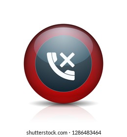 No Call Phone button illustration