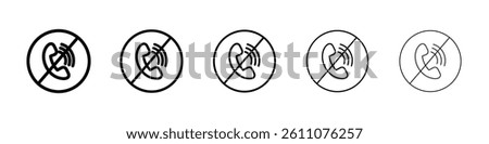 No call sign Symbol mark in Outline style