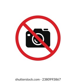 No camera allowed icon sign symbol isolated on white background