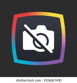 No Camera - App Icon Button