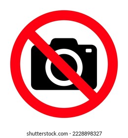 No camera or don't take photo icon.