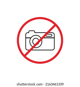 Sin diseño de iconos de cámara. ilustración vectorial
