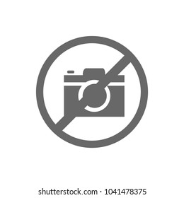 No camera icon. Vector.