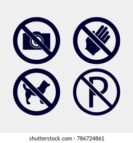 no camera icon, vector illustration