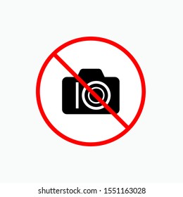 No Camera Icon - Vector Sign and Symbol for Design, Presentation, Website or Apps Elements. 