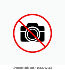 No Camera Icon - Vector, Sign and Symbol for Design, Presentation, Website or Apps Elements.