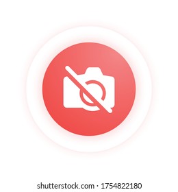 No Camera - Modern Icon (Pictogram)
