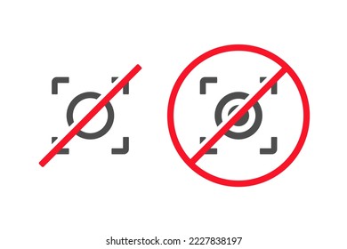 Sin cámara, sin foto. Vector de ilustración