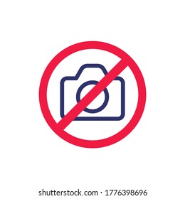keine Kamera, kein Foto-Zeichen, Vektorsymbol