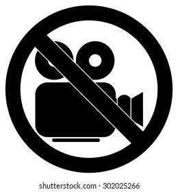 No Camera Sign