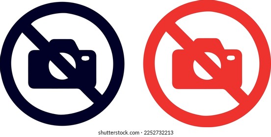 No Cameras Allowed icons vector design 