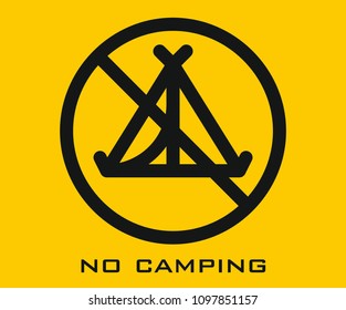 No Camping icon