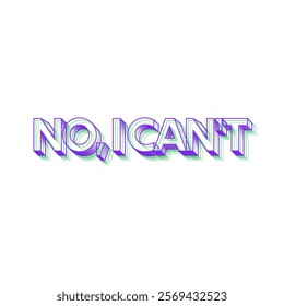 No I can't vector design isolated in white background