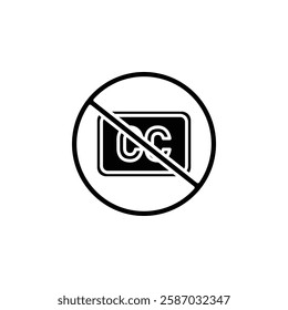 no caption icon Simple thin line logo