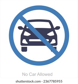 Ningún concepto de icono de Auto Permitido