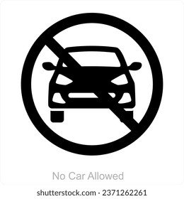 Ningún concepto de icono de Auto Permitido